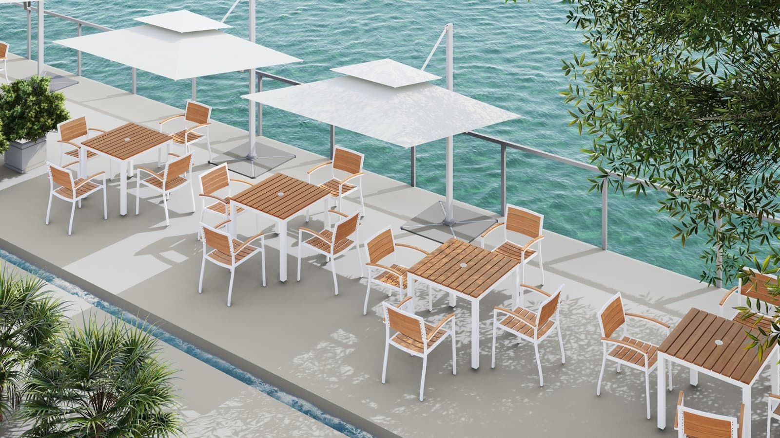 Marina 4-seater Dining Set